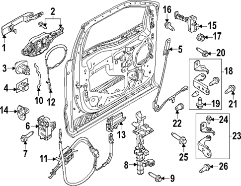 Rear Door for 2024 Ford F-250 Super Duty #2
