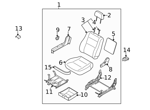 Front Seat Components for 2005 Kia Sorento #0
