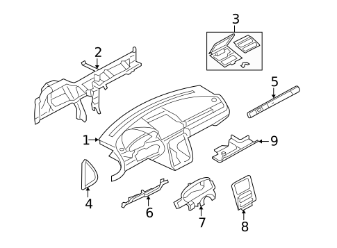 Instrument Panel for 2005 Ford Freestyle #0