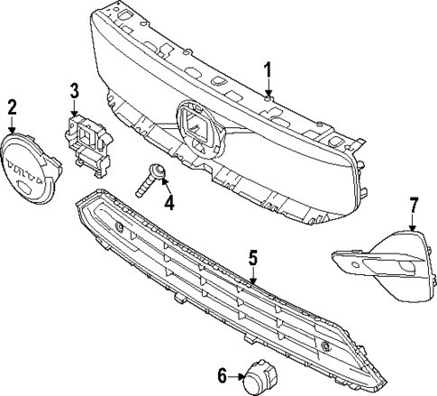 Grille for 2026 Volvo EC40 #2