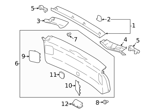 Interior Trim for 2023 Subaru Crosstrek #0