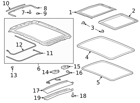 Sunroof for 2025 Cadillac XT6 #0