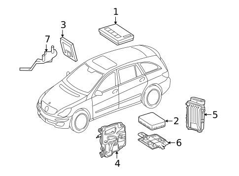 Electrical Components for 2007 Mercedes-Benz R 63 AMG® #2