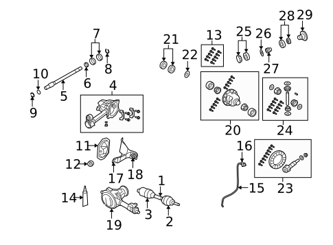 Front Axle & Carrier for 2008 Dodge Nitro #0