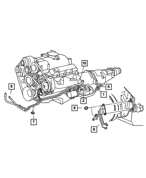 Lines, Transmission Oil Cooler for 2003 Dodge Dakota #0