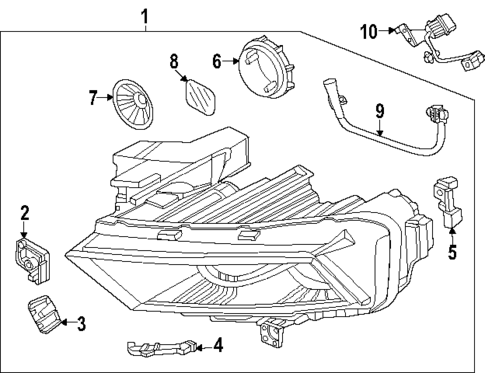Headlamp Components for 2025 Hyundai Sonata #0