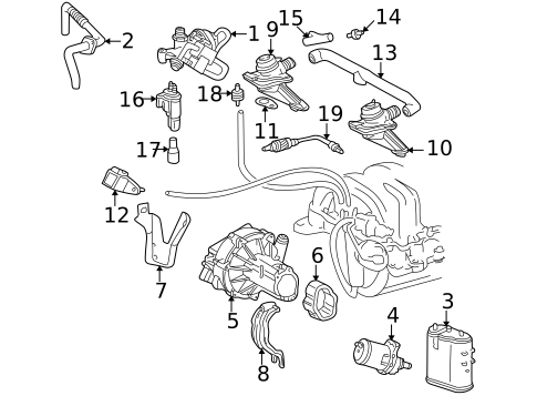 EGR System for 2002 Mercedes-Benz S 430 #0