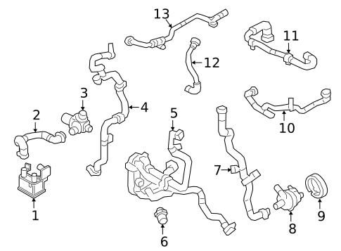 Hoses & Lines for 2020 Jaguar I-Pace #1