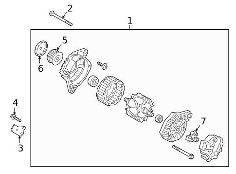 Alternator for 2019 Hyundai Veloster #0
