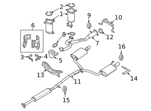 Exhaust Components for 2012 Lincoln MKT #0