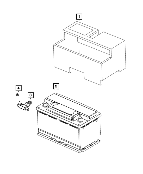 Battery, Battery Tray and Cables for 2024 Ram 3500 #0