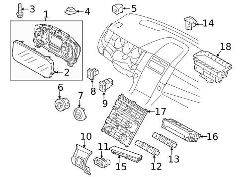 Instrument Panel for 2017 Ford Special Service Police Sedan #2