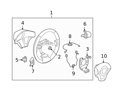 Steering Wheel & Trim for 2008 Pontiac G5 #0