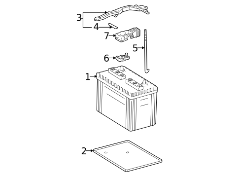 Battery for 2000 Toyota Tacoma #0