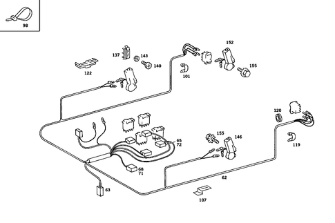 Electric Window Regulator for 1985 Mercedes-Benz 380SE #1