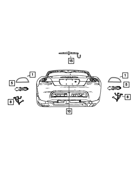Lamps - Front, Rear and Courtesy for 2004 Dodge Viper #0