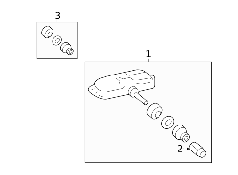 Tire Pressure Monitor Components for 2021 Toyota C-HR #0
