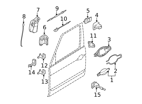 Lock & Hardware for 2010 Land Rover Range Rover #0