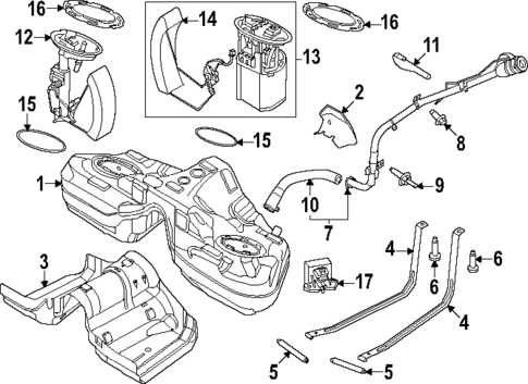 Fuel System Components for 2024 Ford Mustang #0