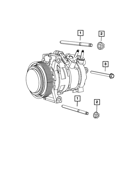 Air Conditioner Compressor and Mounting for 2021 Dodge Challenger #1