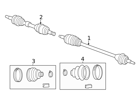 Drive Axles for 2003 Chrysler Sebring #1