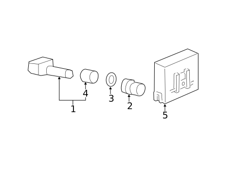 Tire Pressure Monitor Components for 2007 Honda CR-V #0