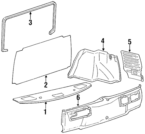 Interior Trim - Rear Body for 1989 Toyota Celica #0