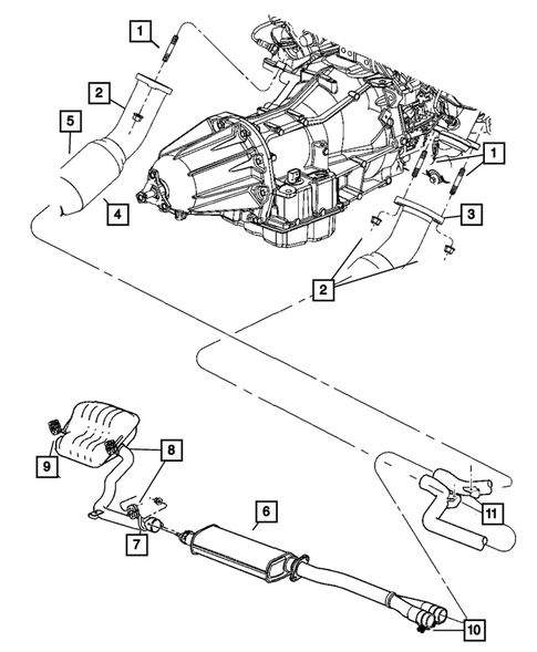Exhaust System for 2008 Dodge Charger #0