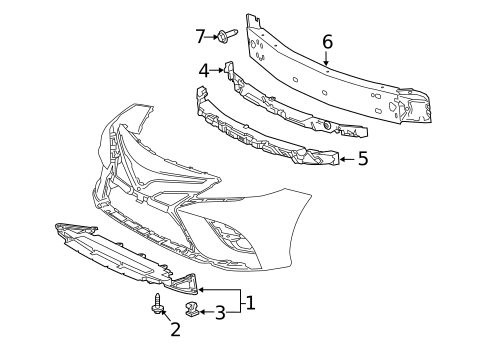 Bumper & Components - Front for 2021 Toyota Camry #1