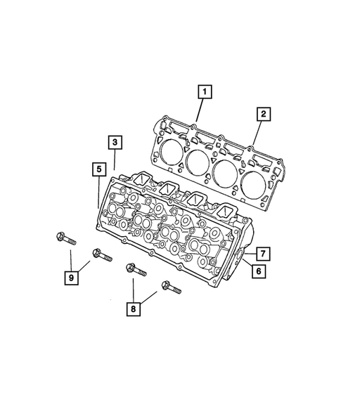 Cylinder Head for 2008 Dodge Ram 3500 #0