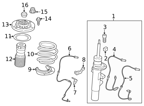 Struts & Components for 2015 BMW X3 #0