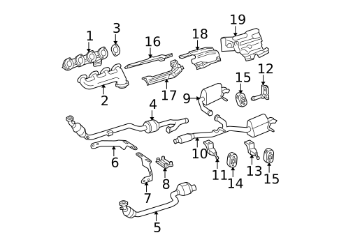 Exhaust Components for 2005 Mercedes-Benz C 55 AMG® #0