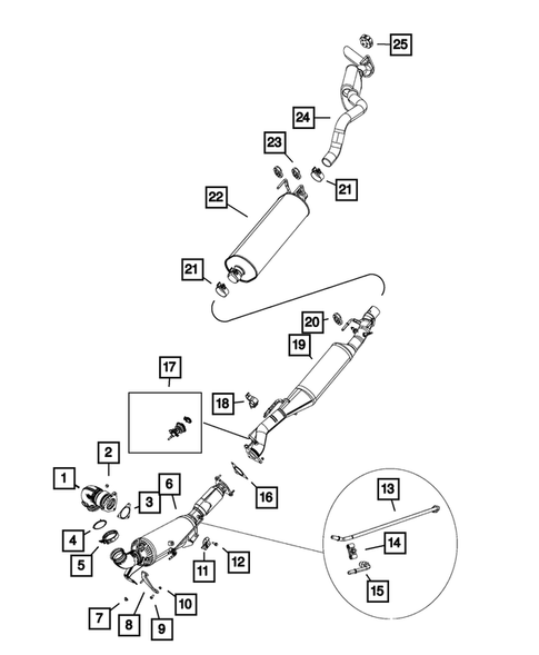 Exhaust System for 2018 Ram 1500 #4