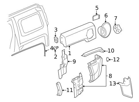 Inner Structure for 2008 Hummer H3 #1