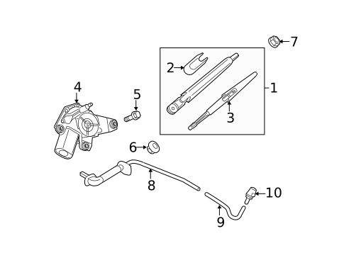 Wiper & Washer Components for 2012 Nissan Juke #1