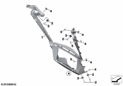 Motorcycle Trim Section, Windshield for 2019 BMW-Motorrad S 1000 XR #22