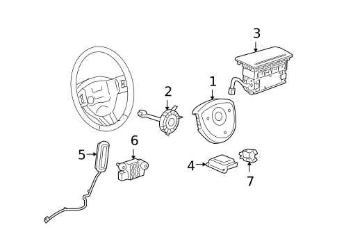 Air Bag Components for 2008 Chevrolet Uplander #0