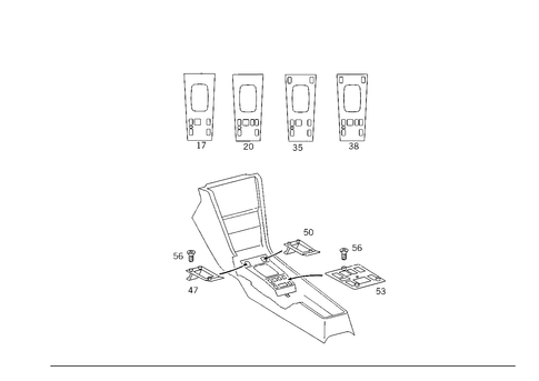 Bottom Covering in Housing for 1986 Mercedes-Benz 300E #2