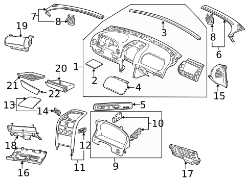 Instrument Panel for 2006 Pontiac GTO #0