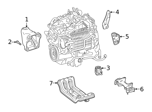 Engine & Trans Mounting for 2021 Mercedes-Benz AMG® GT 43 #0