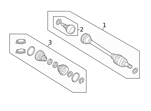 Drive Axles for 2022 Land Rover Defender 90 #1