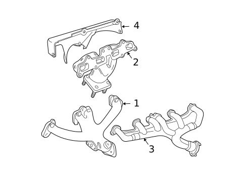 Exhaust Manifold for 2003 Jeep Wrangler #0