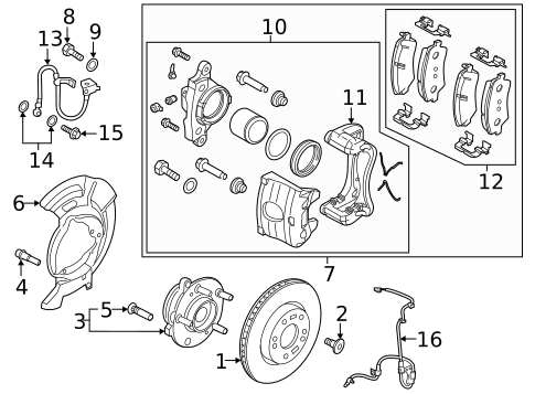 Front Brakes for 2021 Hyundai Elantra #0