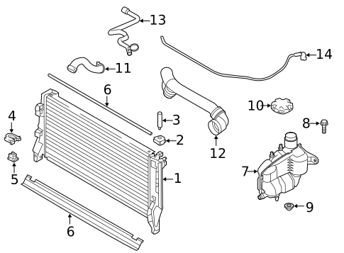 Radiator & Components for 2020 Mini Cooper Countryman #1