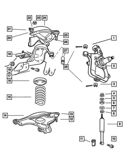 Front Suspension for 2002 Dodge Ram 2500 #0