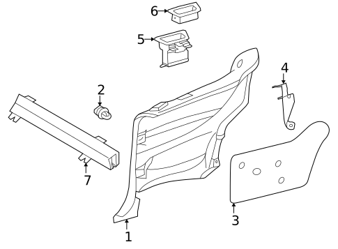 Interior Trim - Quarter Panels for 2002 Mercedes-Benz CLK 55 AMG® #1
