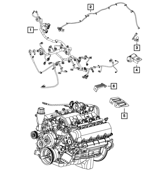Wiring-Powertrain for 2016 Ram 3500 #1