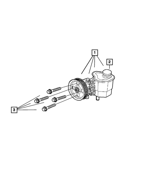 Power Steering Pump for 2008 Dodge Durango #0