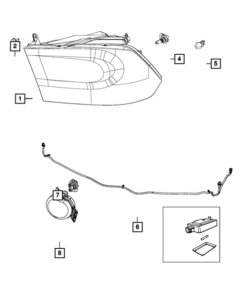 Lamps-Interior and Exterior for 2018 Ram 3500 #9