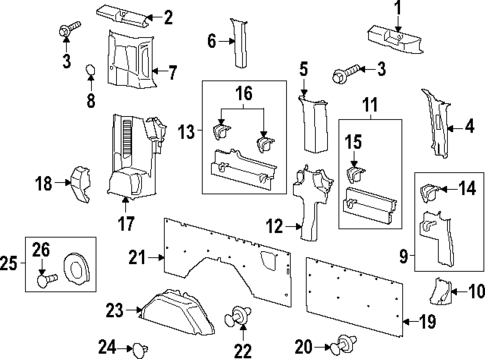 Interior Trim - Side Panel for 2024 Ford Transit-350 #13